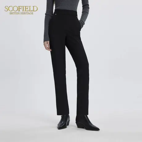 Scofield女装高腰萝卜裤女宽松内里拉绒萝卜裤子直筒冬季商品大图