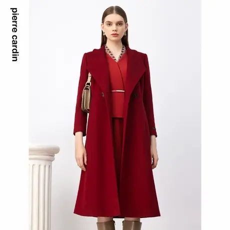 【皮尔卡丹女装】通勤小众知性毛呢大衣【专柜正品】商品大图