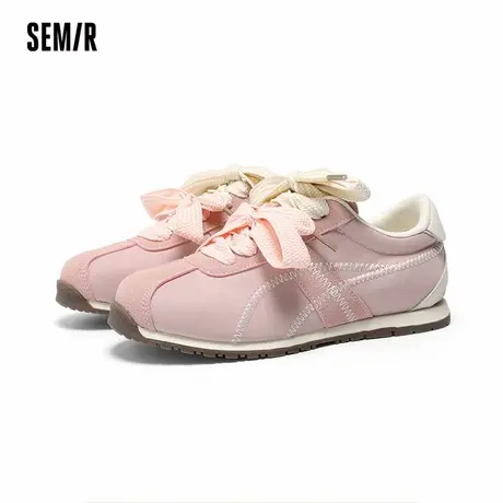 Semir女鞋2025春季新款阿甘鞋软底增高运动德训鞋休闲百搭板鞋女图片