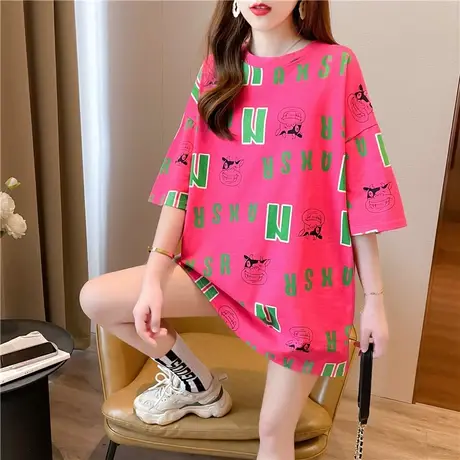 韩系夏季情侣女装小众设计感体恤辣妹上衣服正肩短袖t恤ins潮夏装商品大图