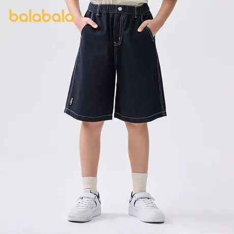 巴拉巴拉童装儿童裤子夏季薄款牛仔短裤2025新款五分裤舒适百搭图片