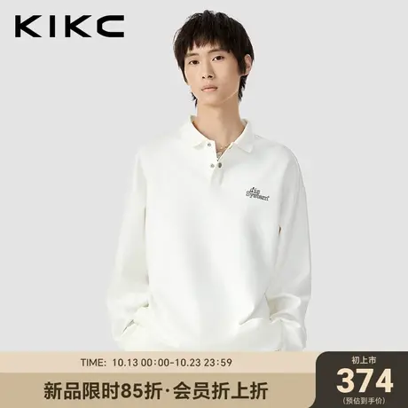kikcpolo卫衣男2023秋装新款商场同款字母印花宽松休闲潮流卫衣图片