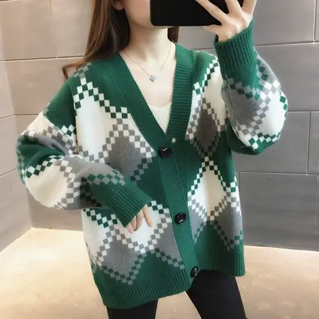 春季女装2023年开衫毛衣女新款爆款时尚潮流洋气针织衫宽松外套潮图片