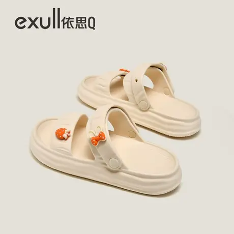 exull依思Q凉鞋女2023年新款夏季外穿仙女风厚底两穿百搭防滑拖鞋图片