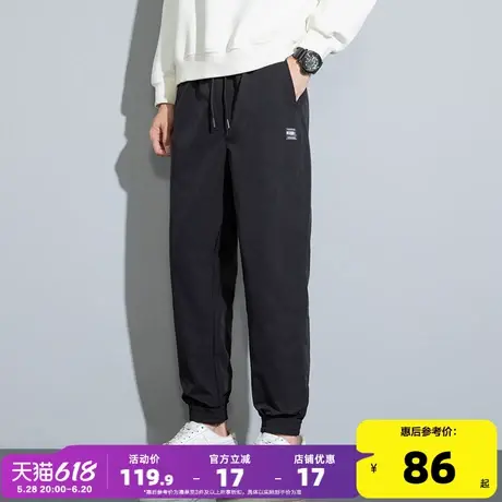 唐狮2025春夏新款运动裤男束脚卫裤宽松休闲长裤潮流直筒裤子男商品大图