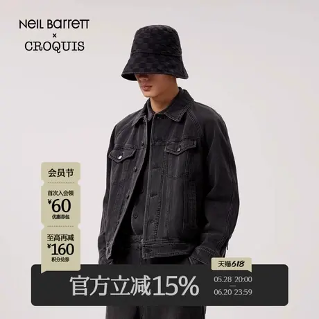 【Neil Barrett联名】速写男装2024春新品牛仔夹克外套9O1611130商品大图