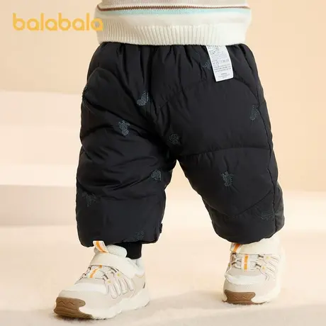 巴拉巴拉婴儿羽绒裤男女童长裤保暖裤2025新款时尚潮图片