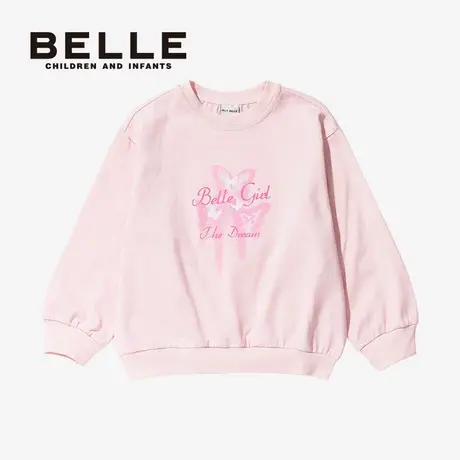 百丽童装春季女童长袖卫衣休闲卫衣商品大图