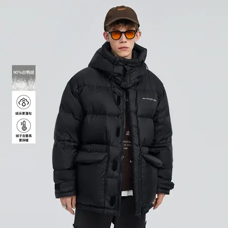 Lilbetter羽绒服男士秋冬宽松运动上衣潮牌加厚夹克2023新款衣服商品大图