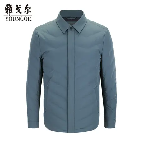 雅戈尔奥莱 CEO系列男装冬季衬衫保暖短款羽绒服外套商品大图