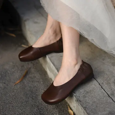 Artmu阿木复古一脚蹬女鞋新款2023新款平底单鞋女不累脚女鞋 软底商品大图