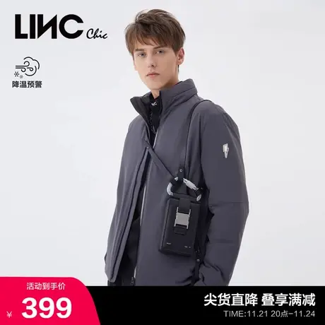 LINCCHIC金羽杰羽绒服男短款男士羽绒服冬季夹克外套N21801014商品大图