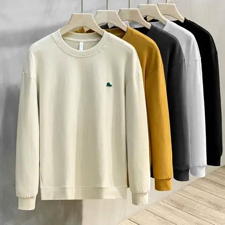 春秋2023新款棉感卫衣男ins简约潮牌百搭宽松潮流打底衫上衣外套商品大图