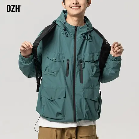 男士夹克冲锋衣男秋季新款潮牌高级感外套男装户外运动休闲上衣服商品大图