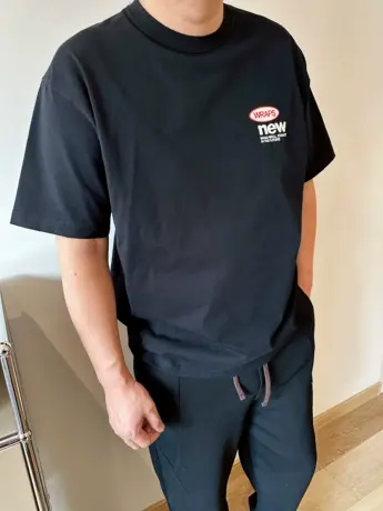 DAEVU夏季新款大码男装年青廓版重磅加肥加大男款圆领宽松短袖T恤商品大图