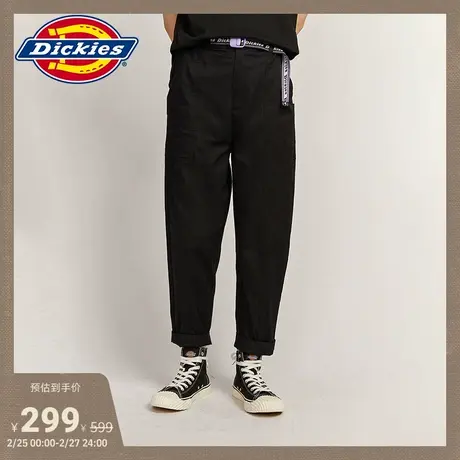 Dickies 春夏 全橡筋腰头 工装女式休闲裤宽松商品大图