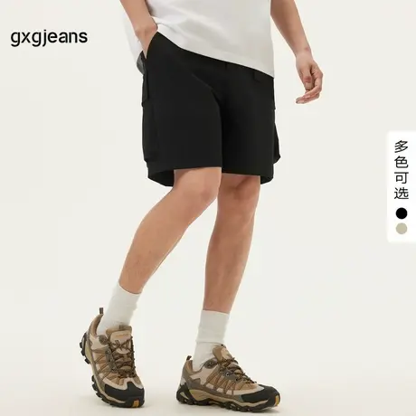 gxg.jeans男装 多色多口袋设计机能户外风工装短裤男 25夏季新款商品大图