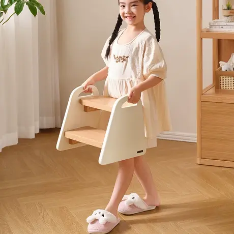 全友家居换鞋休闲小板凳一体儿童上床台阶凳书柜脚踏凳子660128XJ商品大图