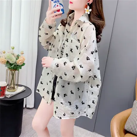 设计感防晒衬衫外套女2023新款夏季宽松慵懒风洋气减龄百搭上衣潮商品大图