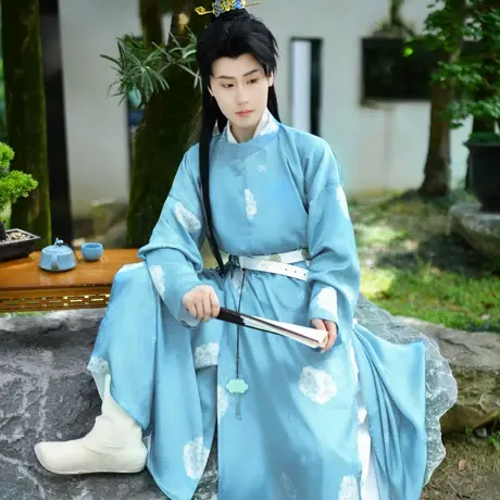 如梦霓裳【環清】原创经典唐制圆领袍古风新款汉服男女同款图片