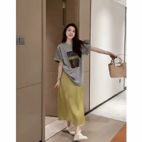 2025新款夏季韩版设计感时尚印花宽松t恤女宽松高级感百搭上衣ins商品大图