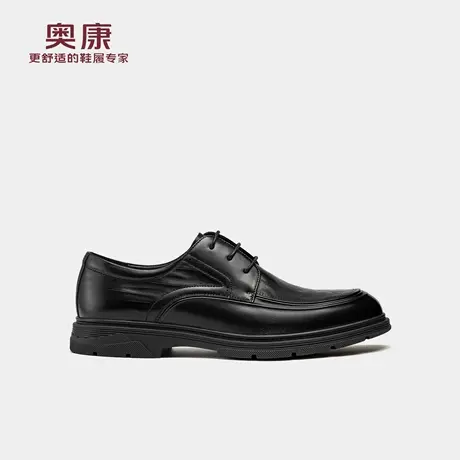奥康 2025秋季新款男休闲皮鞋系带结婚鞋商务正装软底鞋门店发货商品大图