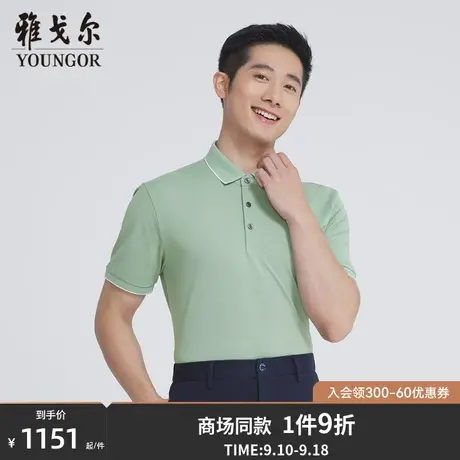 【商场同款】雅戈尔男士短袖T恤夏季新款官方商务休闲POLO衫S3117商品大图