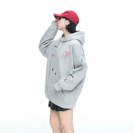美式潮牌创意印花连帽卫衣女春秋新款宽松休闲情侣款套头帽衫上衣商品大图