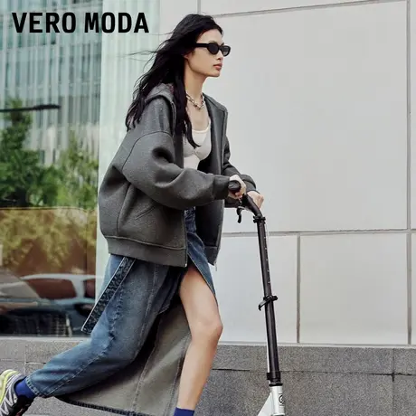 【蜜蜂惊喜社】Vero Moda卫衣外套2025秋季新款含绵羊毛连帽上衣图片