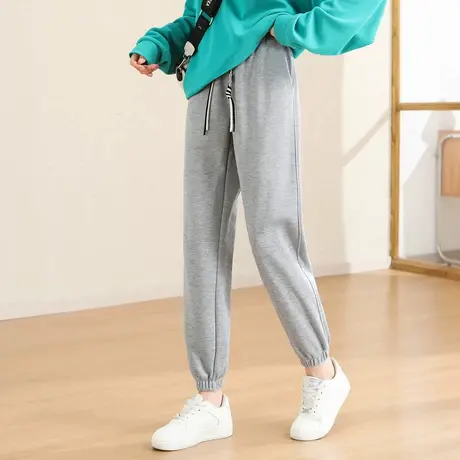 NWJ女式秋季休闲裤潮流休闲卫裤宽松显瘦女束脚裤舒适百搭九分裤商品大图