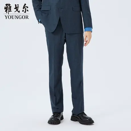 雅戈尔奥莱 商场同款男士西裤秋冬新款官方羊毛商务休闲直筒长裤商品大图