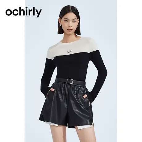 【品牌甄选】欧时力 高比例丝光羊毛 细织精纺针织毛衣 23秋图片