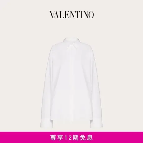 【12期免息】华伦天奴VALENTINO女士棉质府绸衬衫商品大图
