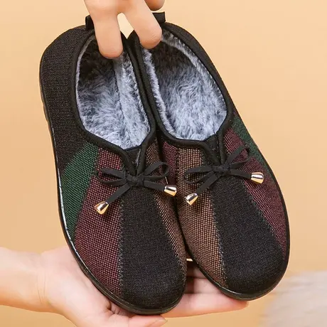 老北京棉鞋女冬老年奶奶加绒加厚鞋2023冬季新款爆款女鞋妈妈布鞋图片