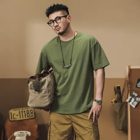 Modi Nick/摩帝尼克时尚潮流夏季薄款美式T恤时尚潮流百搭纯棉T恤商品大图