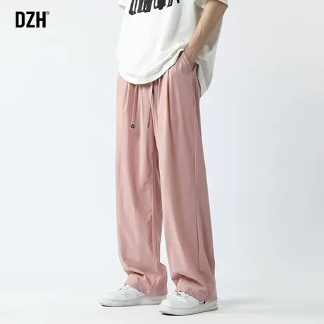 男士冰丝裤子男夏季薄款速干直筒休闲裤2023新款宽松透气运动长裤商品大图