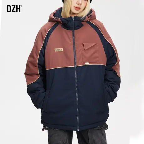 情侣装美式棉衣冲锋衣外套男冬棉服男款冬装2024新款棉袄冬季加厚商品大图