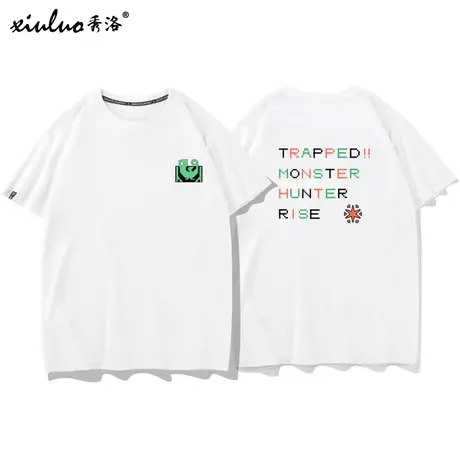 秀洛MonsterHunterRise短袖怪物猎人崛起游戏周边T恤游戏衣服商品大图