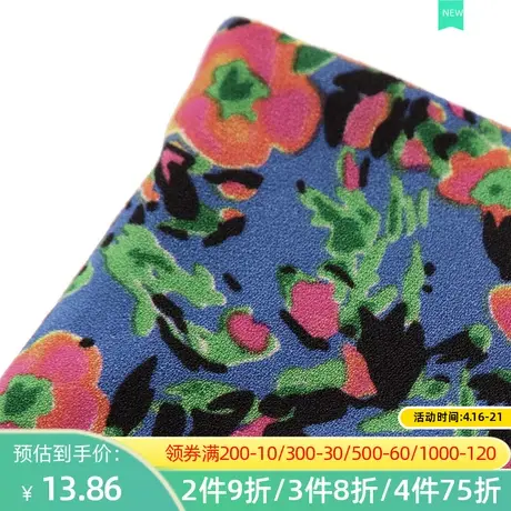 【断码S】秋水伊人2019夏季女装高腰短裤印花休闲收腰阔腿裤F1880图片