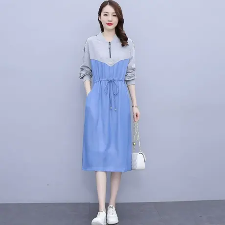连衣裙女2023新款秋季大码胖mm显瘦别致甜辣很仙的裙子小香风法式图片