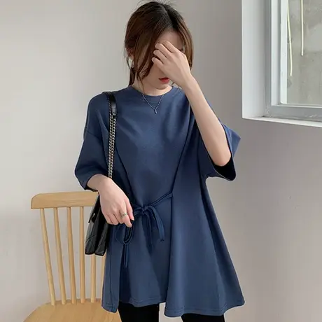 网红短袖t恤女ins超火潮韩版宽松显瘦半袖港风小众设计感chic上衣商品大图