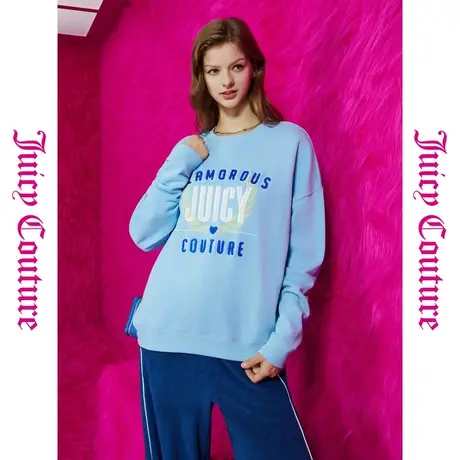 Juicy Couture橘滋秋女女装年新款明媚天气印绣女式卫衣商品大图