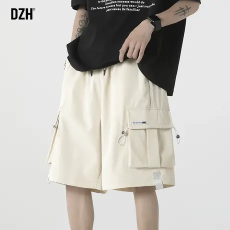 男士工装短裤男款夏季美式潮牌大口袋五分裤宽松裤子2023新款中裤商品大图