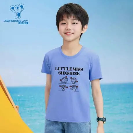 真维斯×奇先生妙小姐联名儿童夏季新款圆领男女童同款印花T恤NZ图片