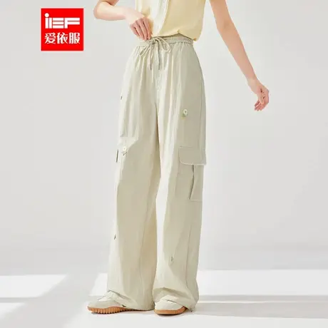 IEF/爱依服长裤2025夏季新款通勤潮酷休闲运动设计感百搭女哈伦裤商品大图