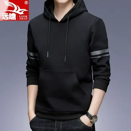 春秋季卫衣男士2023新款连帽运动上衣休闲长袖T恤跑步训练服男款商品大图