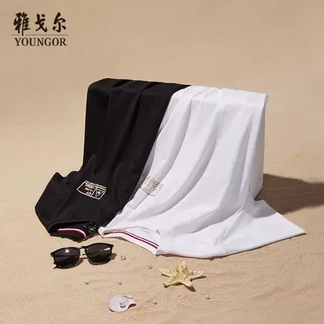雅戈尔官方男士短袖T恤商务休闲帅气圆领百搭新疆棉上衣3819商品大图