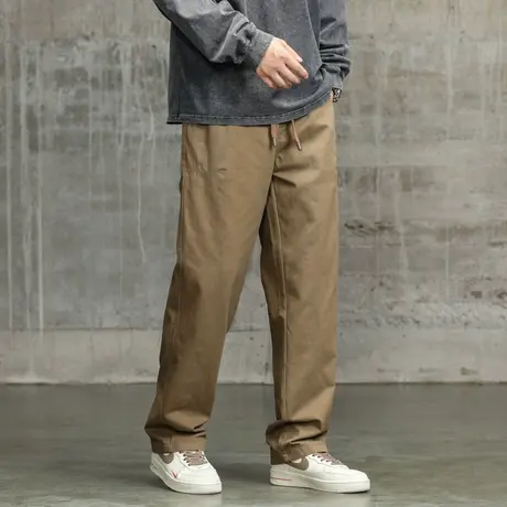百搭休闲束脚裤潮流直筒束脚工装裤透气裤子男款直筒休闲裤潮流男商品大图