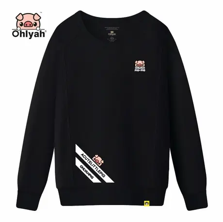 Ohlyah卫衣女装2023秋新款长袖韩版宽松套头上衣圆领休闲班服定制商品大图