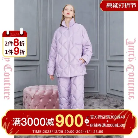 Juicy Couture橘滋2023新款与你相遇异形分割女式羽绒裤图片